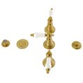 Kingston Brass ThreeHandle Bidet Faucet, Brushed Brass KB327PL